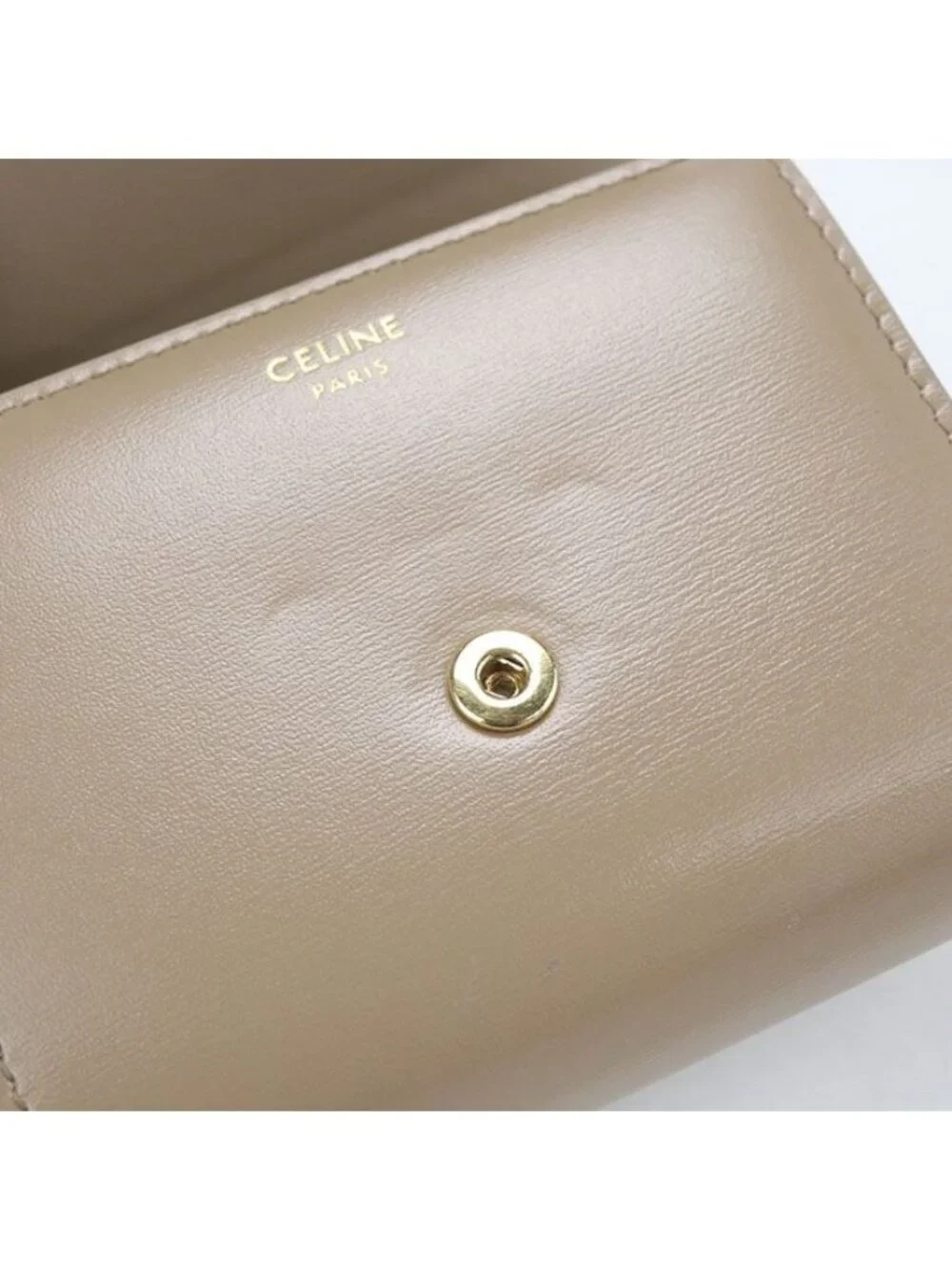 Celine Small Flap Wallet Triomphe Trifold Calfskin
